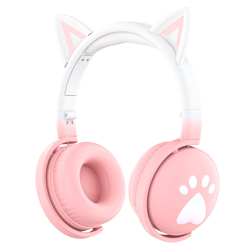 KE28 Cute Cat Ear Kids Wireless Bluetooth Stereo Music Headphone Children Head-mounted Headset with RGB LED Light KE28 Cute Cat Ear Kids Wireless Bluetooth Stereo Music Headphone Children Head-mounted Headset with RGB LED Light